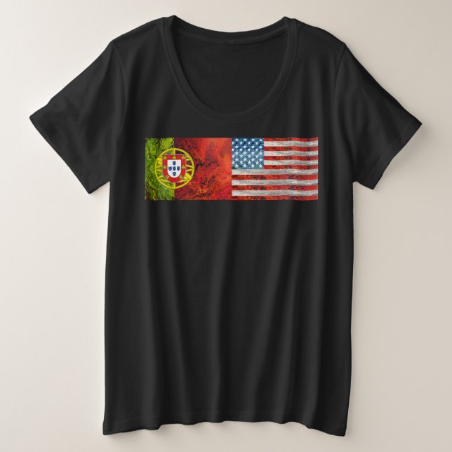 Portugiesisch Große Größe T-Shirt (Design vorne)