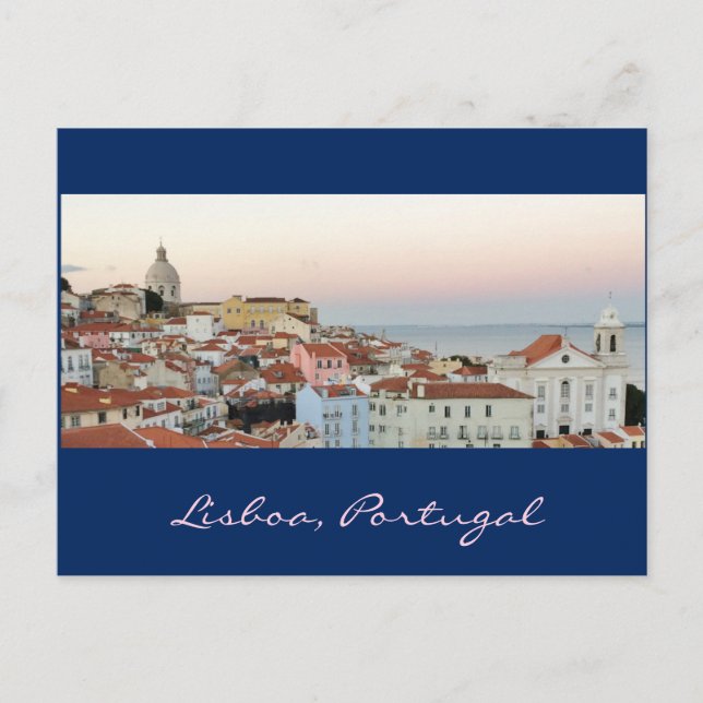 Portugiesisch: Lissabon, Portugal Postkarte (Vorderseite)