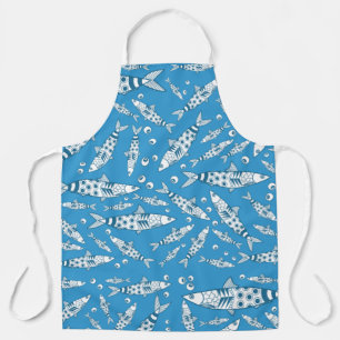 Portugiesisch Lissabon Sardines Pattern Azulejos B Schürze