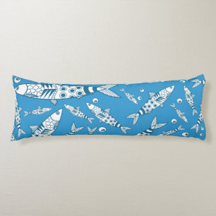 Portugiesisch Lissabon Sardines Pattern Azulejos B Seitenschläferkissen