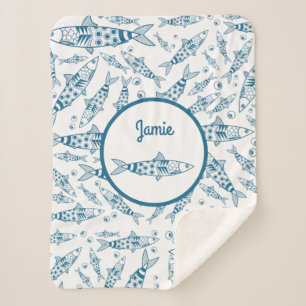 Portugiesisch Lissabon Sardines Pattern Azulejos W Sherpadecke