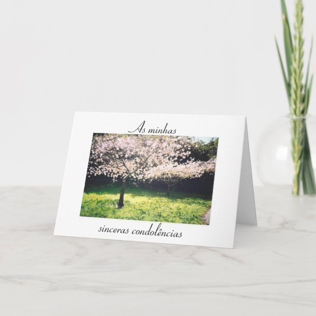Portugiesisch: Pêsames /frase inspiracional/ Beile Karte (Vorderseite)