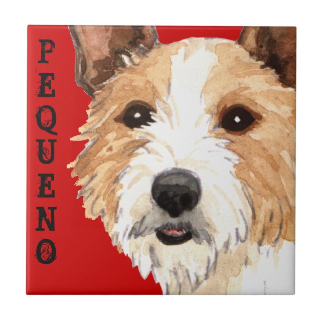 Portugiesisch Podengo Pequeno Fliese (Vorderseite)