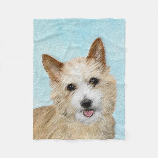 Portugiesisch Podengo Pequeno Malerei - Originelle Fleecedecke (Vorderseite)