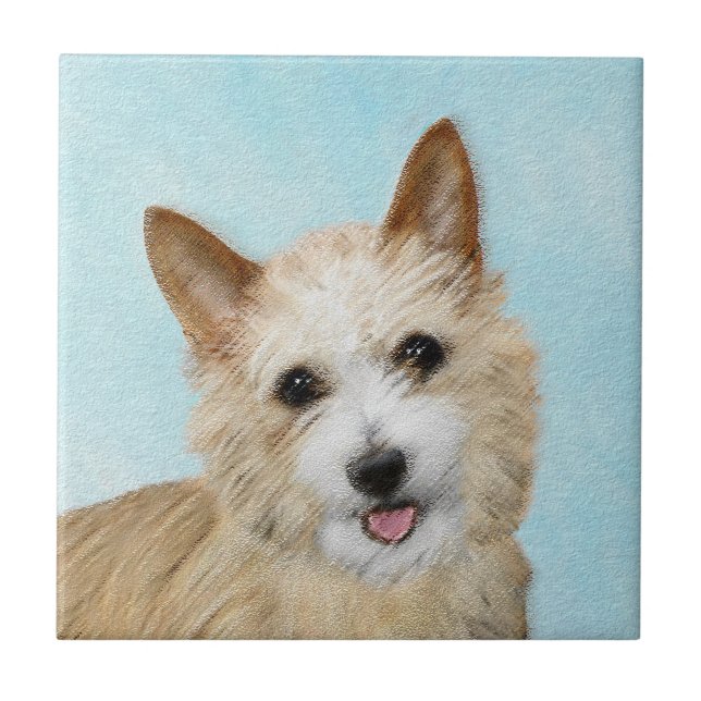 Portugiesisch Podengo Pequeno Malerei - Originelle Fliese (Vorderseite)