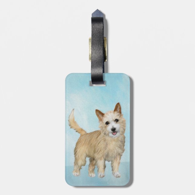 Portugiesisch Podengo Pequeno Malerei - Originelle Gepäckanhänger (Rückseite vertikal)