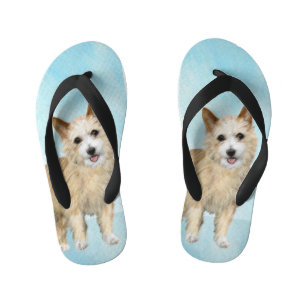 Portugiesisch Podengo Pequeno Malerei - Originelle Kinderbadesandalen