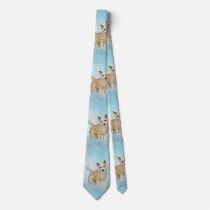 Portugiesisch Podengo Pequeno Malerei - Originelle Krawatte