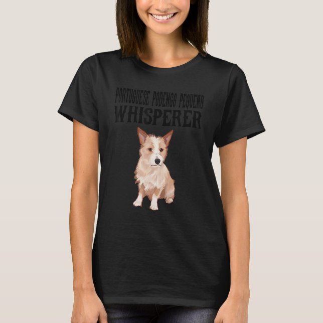 Portugiesisch Podengo Pequeno Wisperer Dog T-Shirt (Vorderseite)