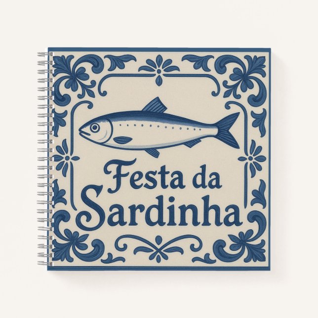 Portugiesisch Sardine - SpiralNotebook Notizbuch (Vorderseite)