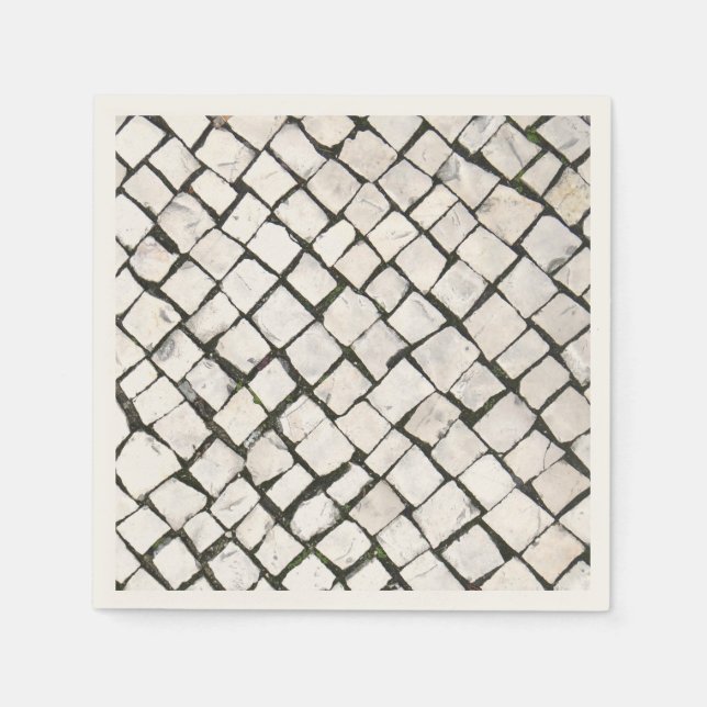 Portugiesisch Sidewalk / Calçada Portuguesa Serviette (Vorderseite)