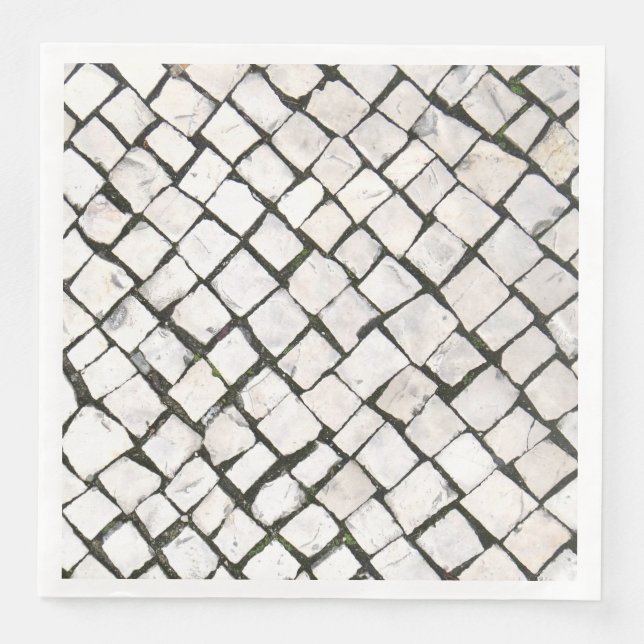 Portugiesisch Sidewalk / Calçada Portuguesa Serviette (Vorderseite)