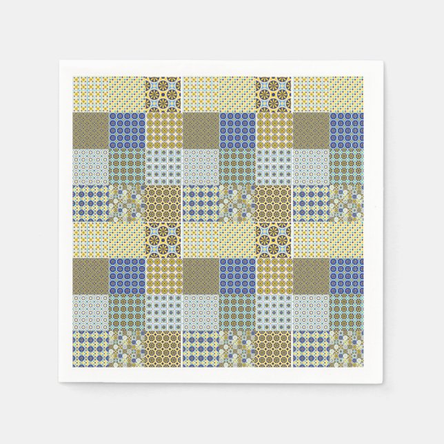 Portugiesisch Talavera Azulejo Serviette (Vorderseite)