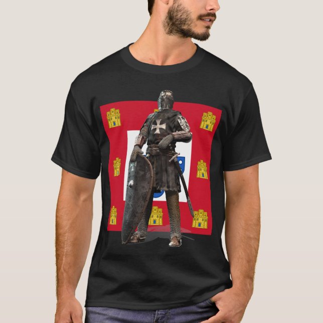 Portugiesisch Templar T-Shirt (Vorderseite)