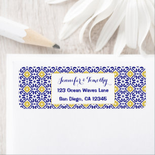 Portugiesisch Tiles Mediterranean Blue Wedding