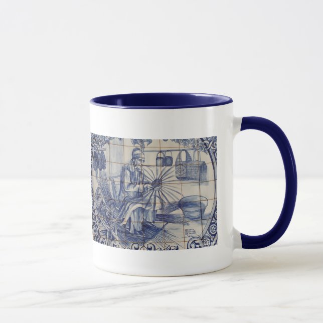 Portugiesische azulejo Fliesen Tasse (Rechts)