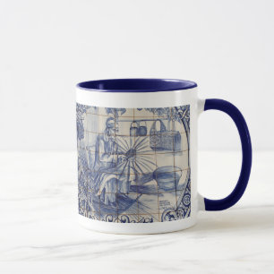 Portugiesische azulejo Fliesen Tasse