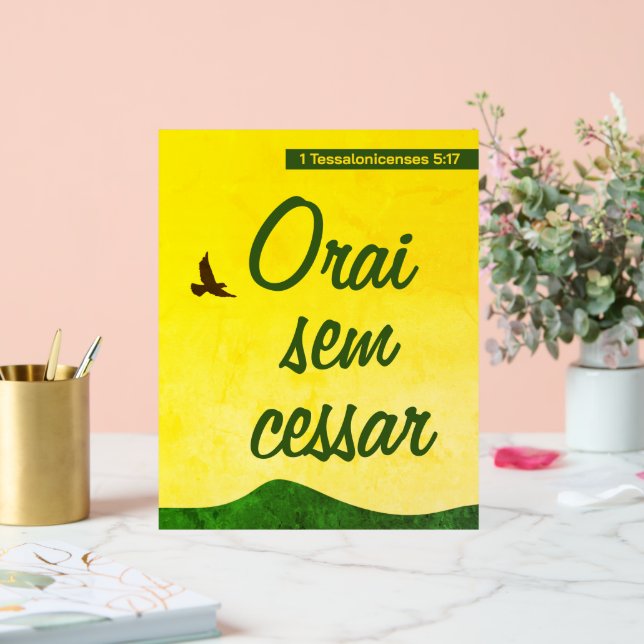 Portugiesische Bibelverse | Motivierend | Inspirie Acrylschild (Hochzeit)