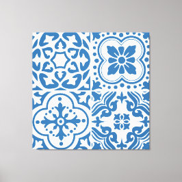 Portugiesische blaue Fliesen 2 Leinwanddruck