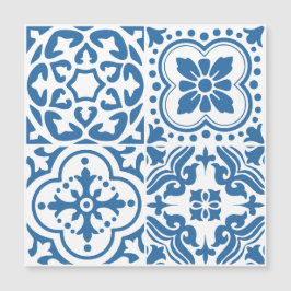 Portugiesische blaue Fliesen 2 Magnetkarte