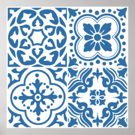 Portugiesische blaue Fliesen 2 Poster