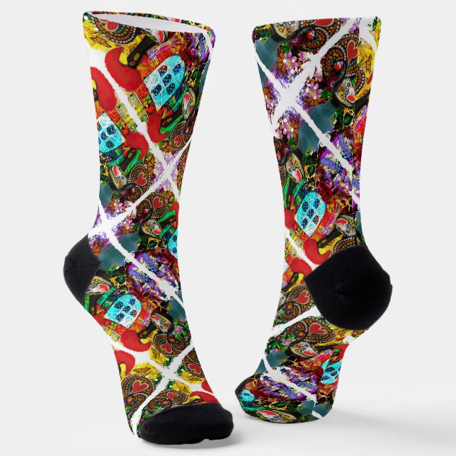 Portugiesische Crew Socks Socken (Gewinkelt)