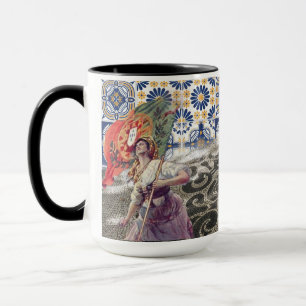 Portugiesische Designs Acryl Wall Art Tasse
