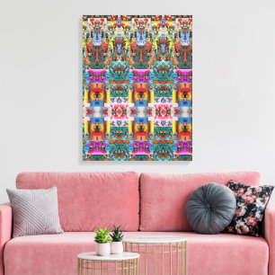 Portugiesische Designs Stretched Canvas Print Leinwanddruck