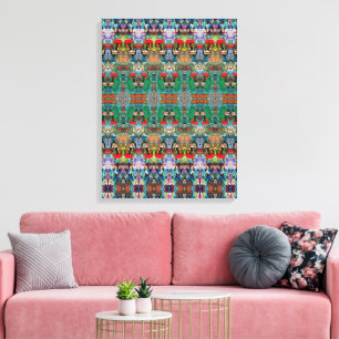 Portugiesische Designs Stretched Canvas Print Leinwanddruck