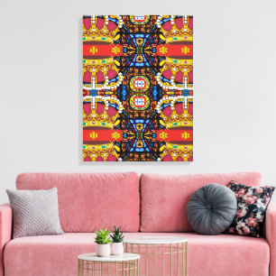 Portugiesische Designs Stretched Canvas Print Leinwanddruck