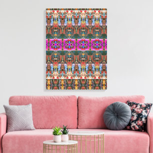 Portugiesische Designs Stretched Canvas Print Leinwanddruck