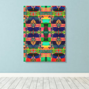 Portugiesische Designs Stretched Canvas Print Leinwanddruck