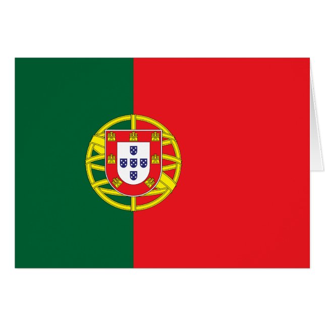 portugiesische Flagge (Vorderseite (Horizontal))