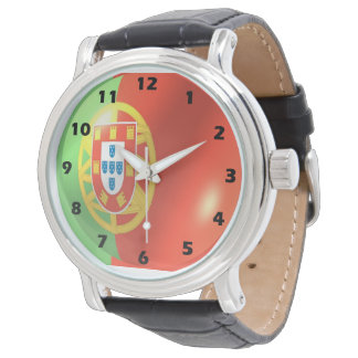 Portugiesische Flagge Armbanduhr