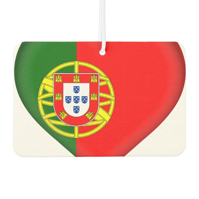 Portugiesische Flagge Autolufterfrischer (Vorderseite)