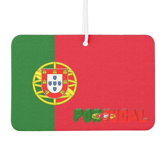 Portugiesische Flagge Autolufterfrischer (Vorderseite)