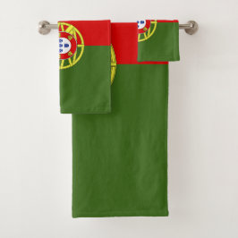 Portugiesische Flagge Badhandtuch Set