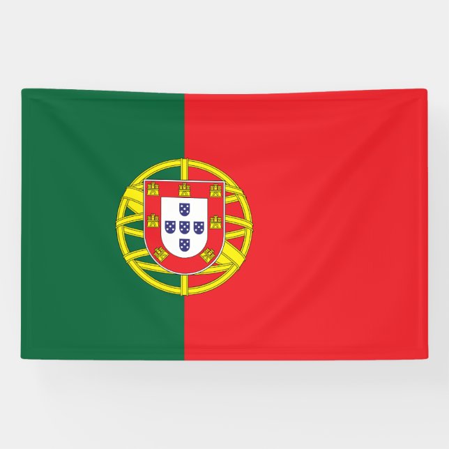 portugiesische Flagge Banner (Horizontal)