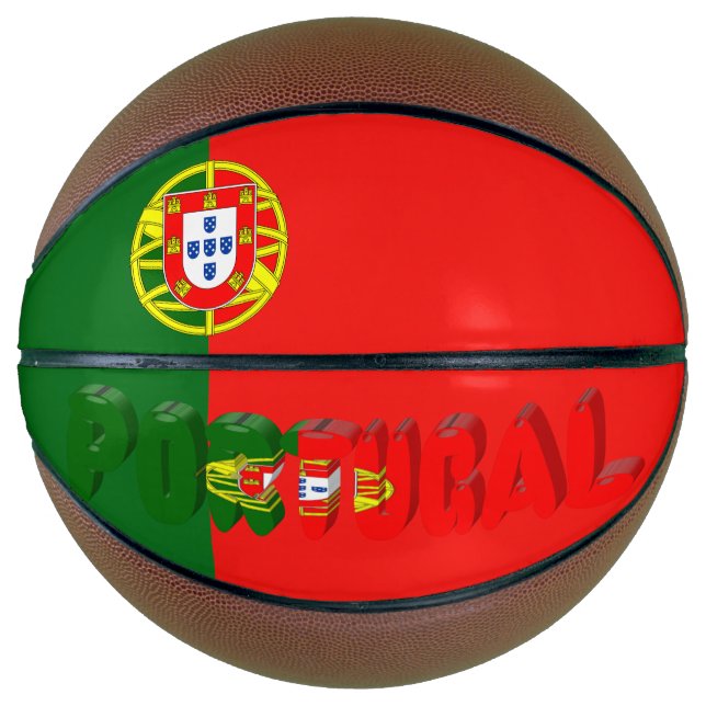 Portugiesische Flagge Basketball (Vorderseite)