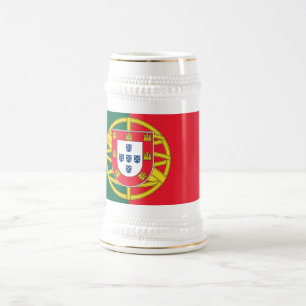 Portugiesische Flagge Bierglas