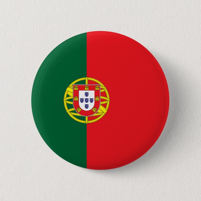 portugiesische Flagge Button (Vorderseite)