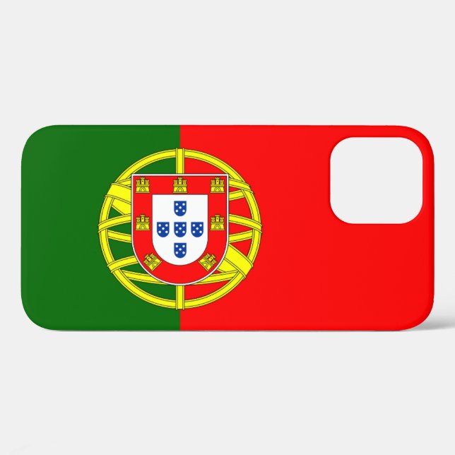 portugiesische Flagge Case-Mate iPhone Hülle (Rückseite (Horizontal))