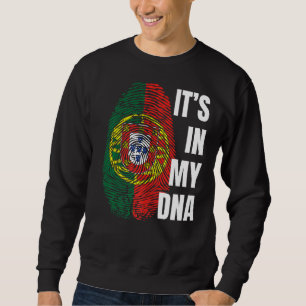 Portugiesische Flagge Dna Fingerprint Portugal Sweatshirt