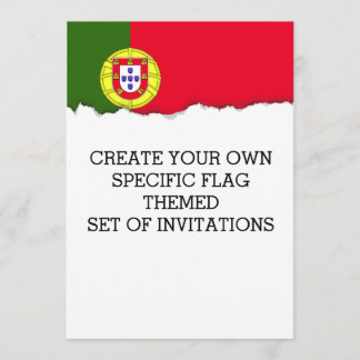 Portugiesische Flagge Einladung