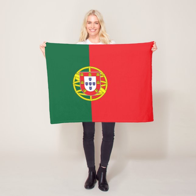 portugiesische Flagge Fleecedecke (Beispiel)