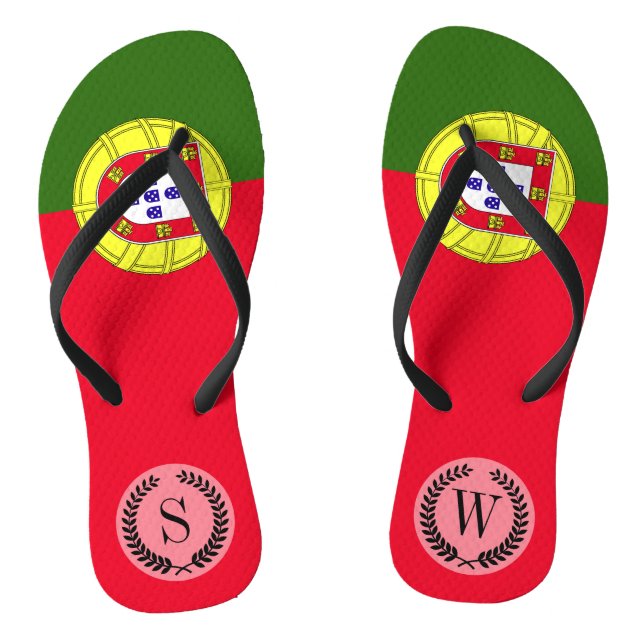 Portugiesische Flagge Flip Flops (Fußbett)