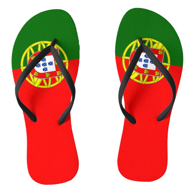 portugiesische Flagge Flip Flops (Fußbett)