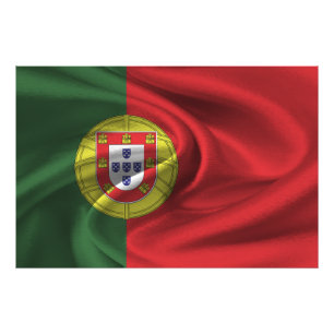 portugiesische Flagge Fotodruck