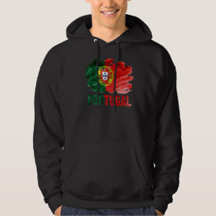Portugiesische Flagge für Fußball Hoodie