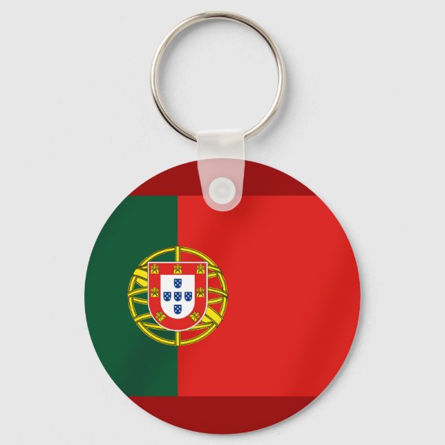 Portugiesische Flagge für portugiesische Lautsprec Schlüsselanhänger (Vorderseite)